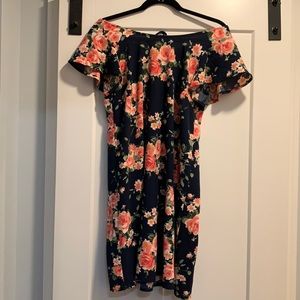 Floral Off-the-Shoulder Maternity Dress size Small